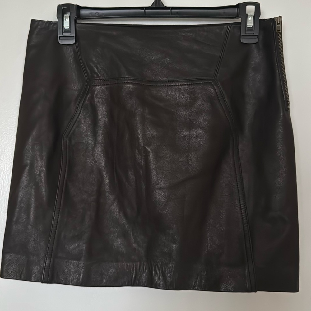 100% Leather Skirt Size 4
